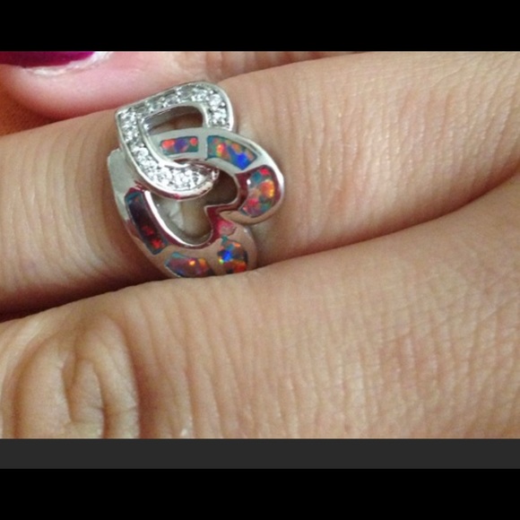 Double Heart ❤️ Ring - Picture 4 of 4